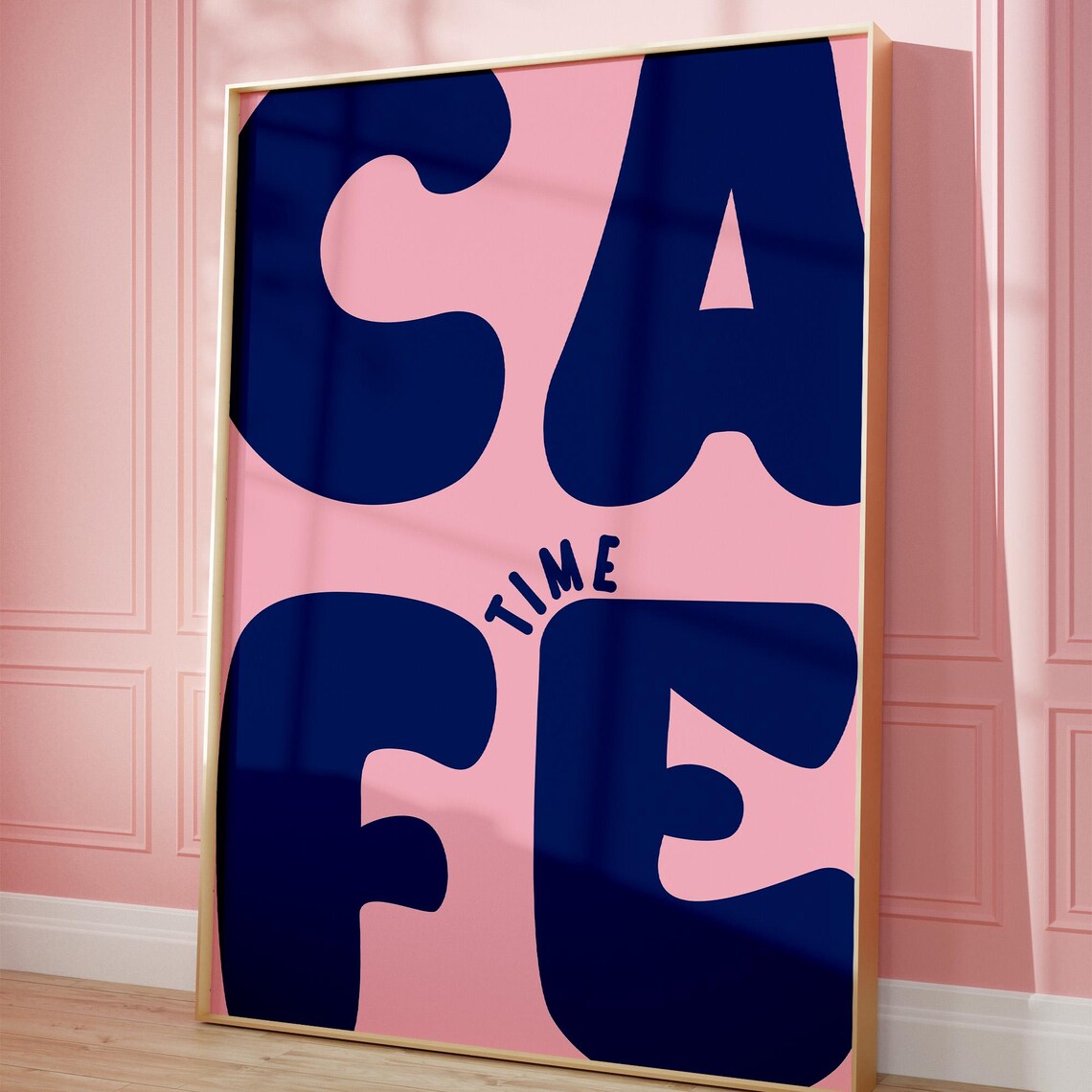 Coffee Time Retro Cafe Kitchen Poster Print