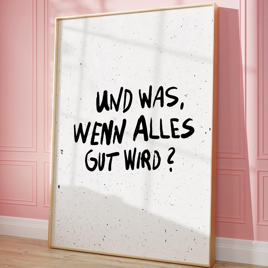 Und Was Wenn Alles Gut Wird, Vintage Poster Print