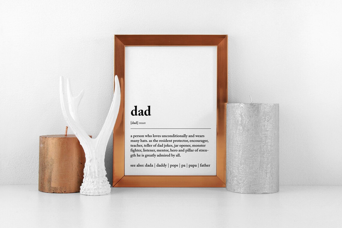Dad Definition Art Print, Father's Day Gift for Dad - Image 2