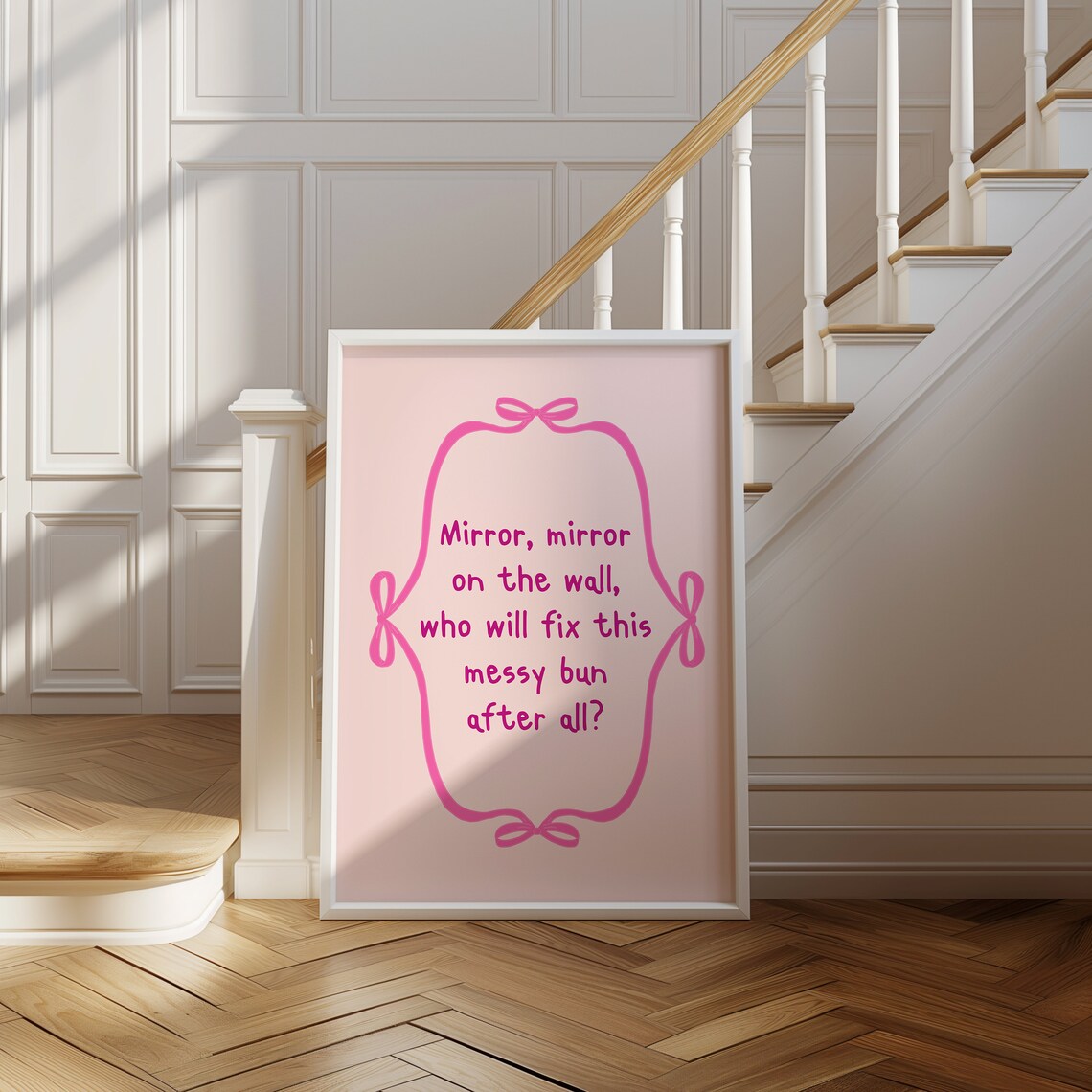 Funny Hair Bun Quote, Humorous Office Decor - Image 2