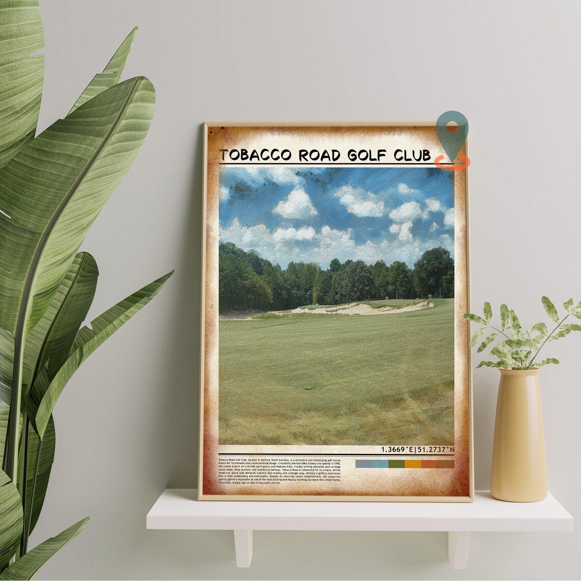 Tobacco Road Golf Club Fairway Bunker Sandhills Course Poster - Image 5