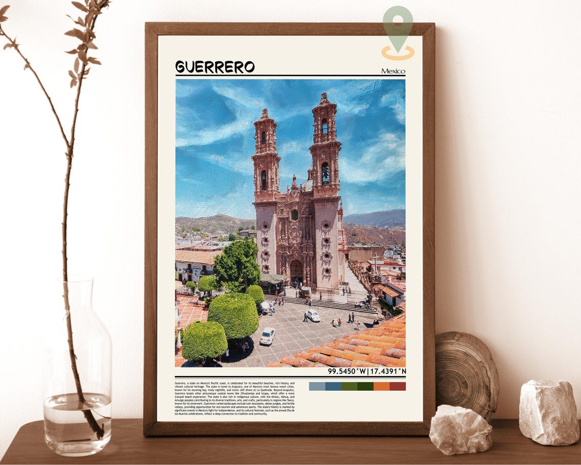 Guerrero Print Guerrero Wall Art Guerrero Poster Guerrero Photo Guerrero Poster Print Guerrero Mexico Guerrero Travel Poster