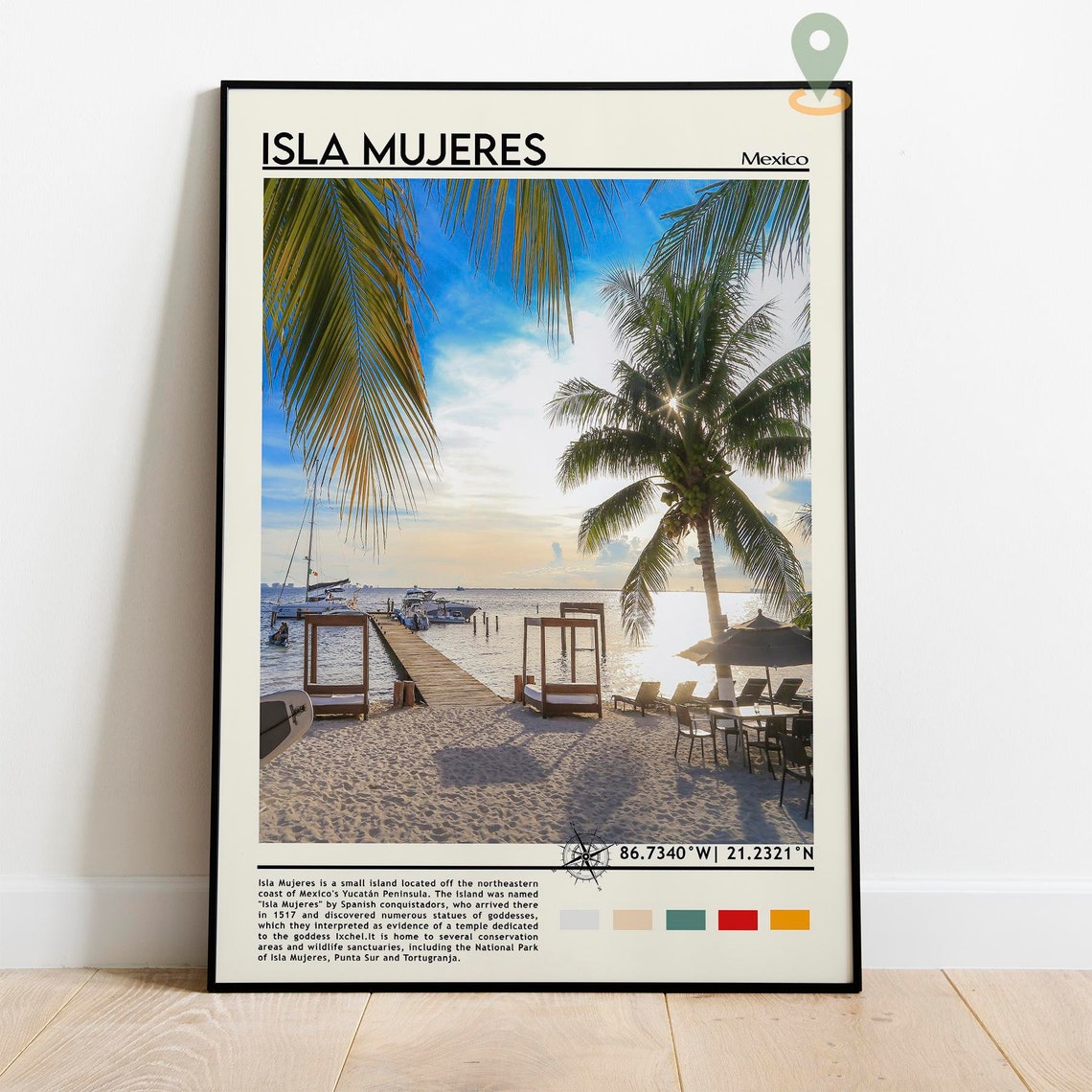 Isla Mujeres Print Isla Mujeres Art Isla Mujeres Poster Isla Mujeres Photo Isla Mujeres Painting Mexico Travel Poster Isla Mujeres - Image 2