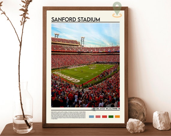 Sanford Stadium Print Sanford Stadium Wall Art Sanford Stadium Poster Sanford Stadium Photo Sanford Stadium Poster Print