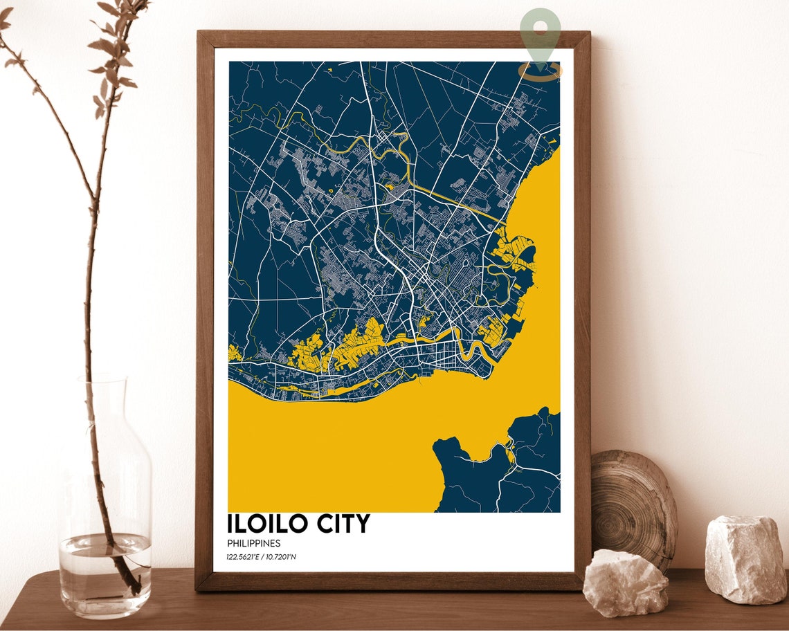 Iloilo City Map Iloilo City Map Print Iloilo City Personalized Map Iloilo City Wall Art Iloilo City Map Poster Iloilo City Philippines - Image 6