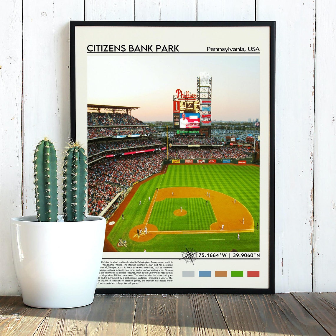 Citizen Bank Park Print Citizen Bank Park Poster Citizen Bank Park Wall Art Citizen Bank Park Travel Citizen Bank Park Art Print - Image 3