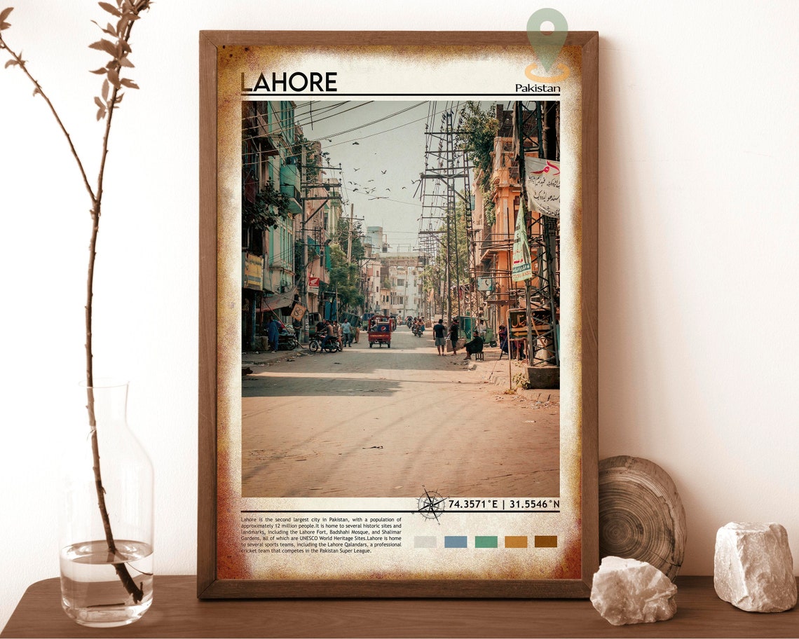 Lahore Print Lahore Art Poster Lahore Photo Lahore Poster Print Lahore Painting Pakistan Poster Lahore Artwork Lahore Gift Pakistan - Image 6