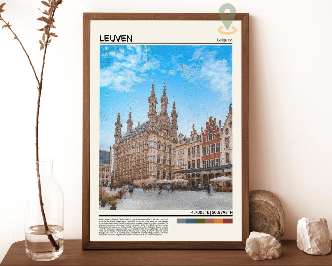 Leuven Print Leuven Wall Art Leuven Poster Leuven Photo Leuven Poster Print Leuven Travel Poster Leuven Belgium Leuven City