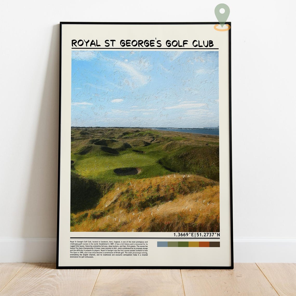 Royal St Georges Golf Club Sandwich Kent England Links Poster - Image 4