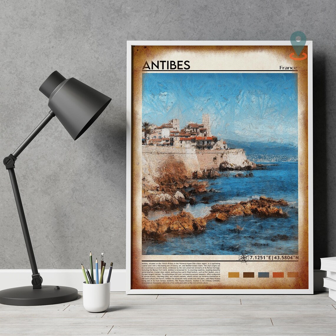 Antibes Print Antibes Poster Antibes Wall Art Antibes Travel Print Antibes Art Print Antibes Artwork Antibes Photo France Print - Image 4