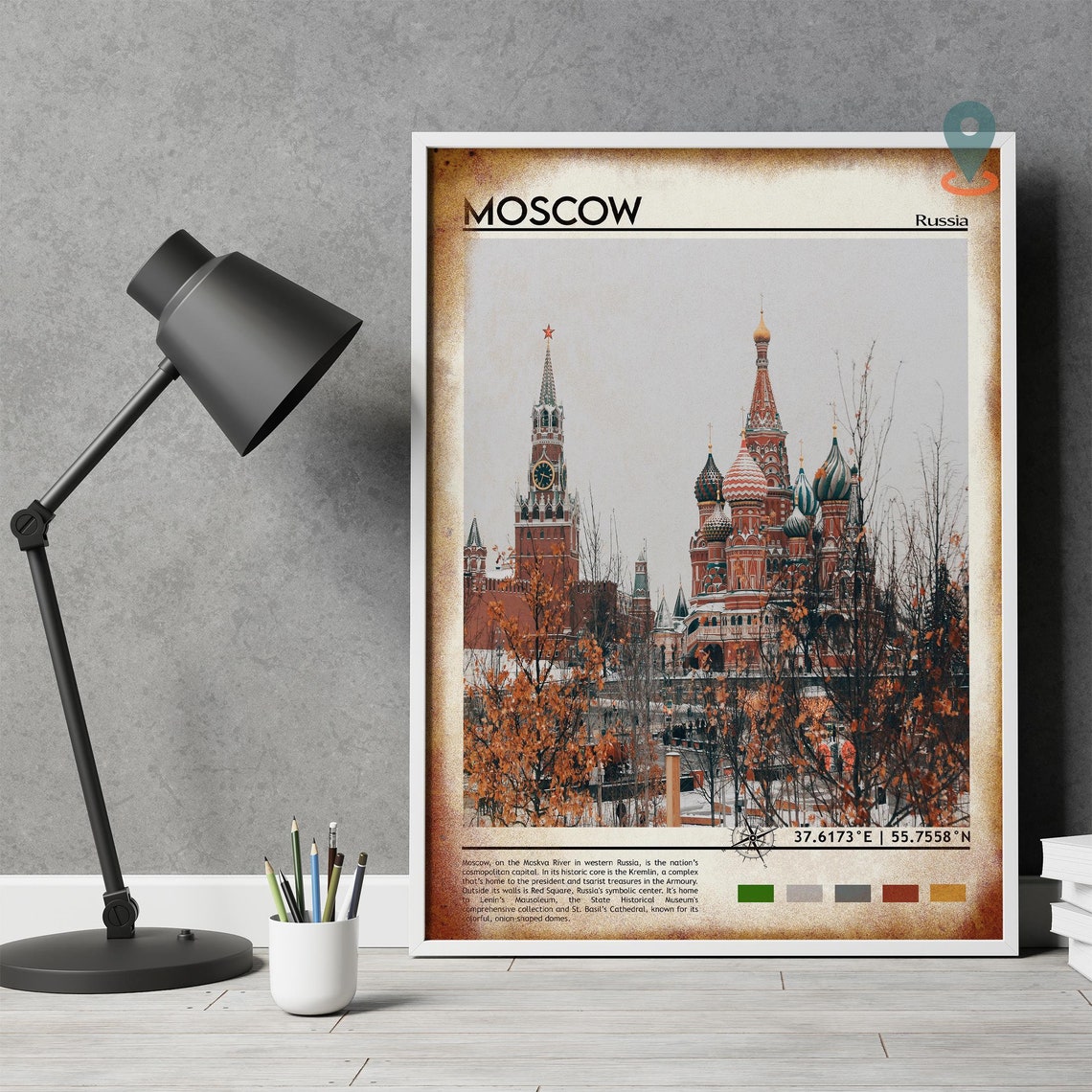 Moscow Print Moscow Poster Moscow Wall Art Moscow Travel Moscow Art Print Moscow Artwork Moscow Photo Moscow Russia Print Russia - Image 4