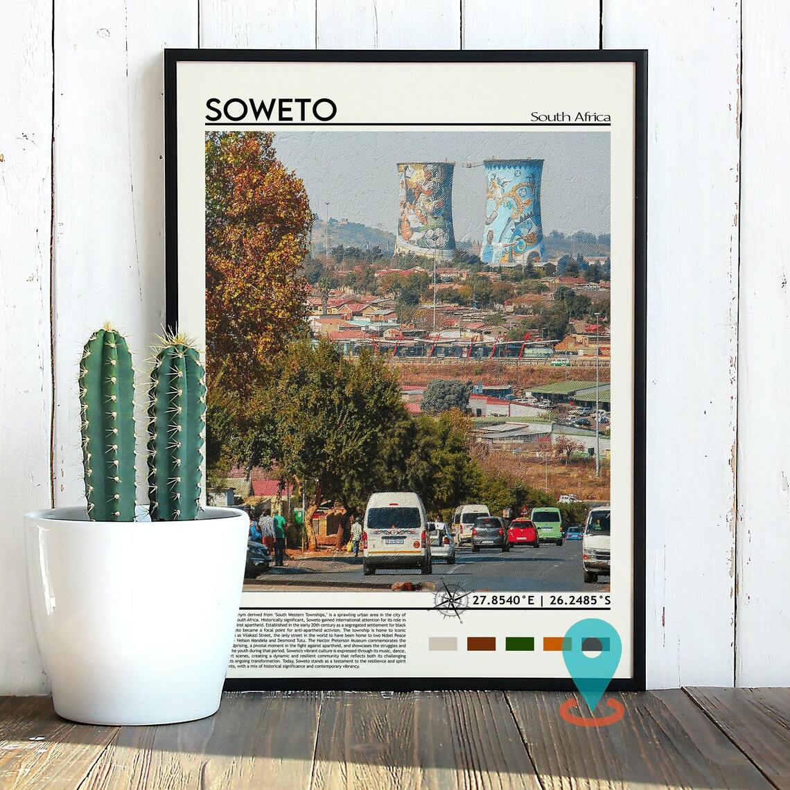 Soweto South Africa Orlando Towers Street Life Culture Poster - Image 4