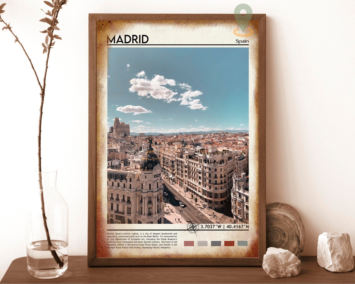 Madrid Print Madrid Poster Madrid Wall Art Madrid Travel Madrid Art Print Madrid Artwork Madrid Photo Madrid Spain Print Madrid City - Image 6