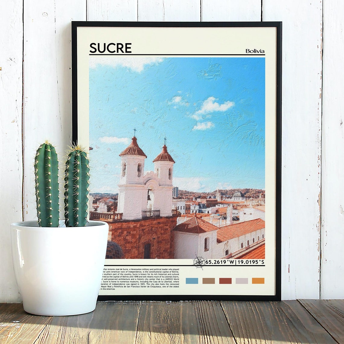 Sucre Print Sucre Poster Sucre Wall Art Sucre Travel Sucre Art Print Sucre Artwork Sucre Photo Sucre Bolivia Print Chuquisaca Art - Image 5