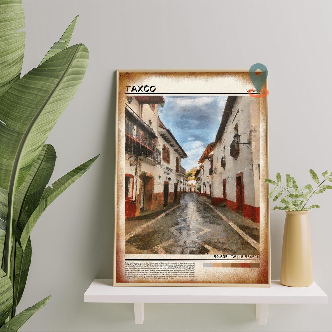 Taxco Print Taxco Poster Taxco Wall Art Taxco Travel Print Taxco Art Print Taxco Artwork Taxco Photo Mexico Print Taxco City Poster - Image 5