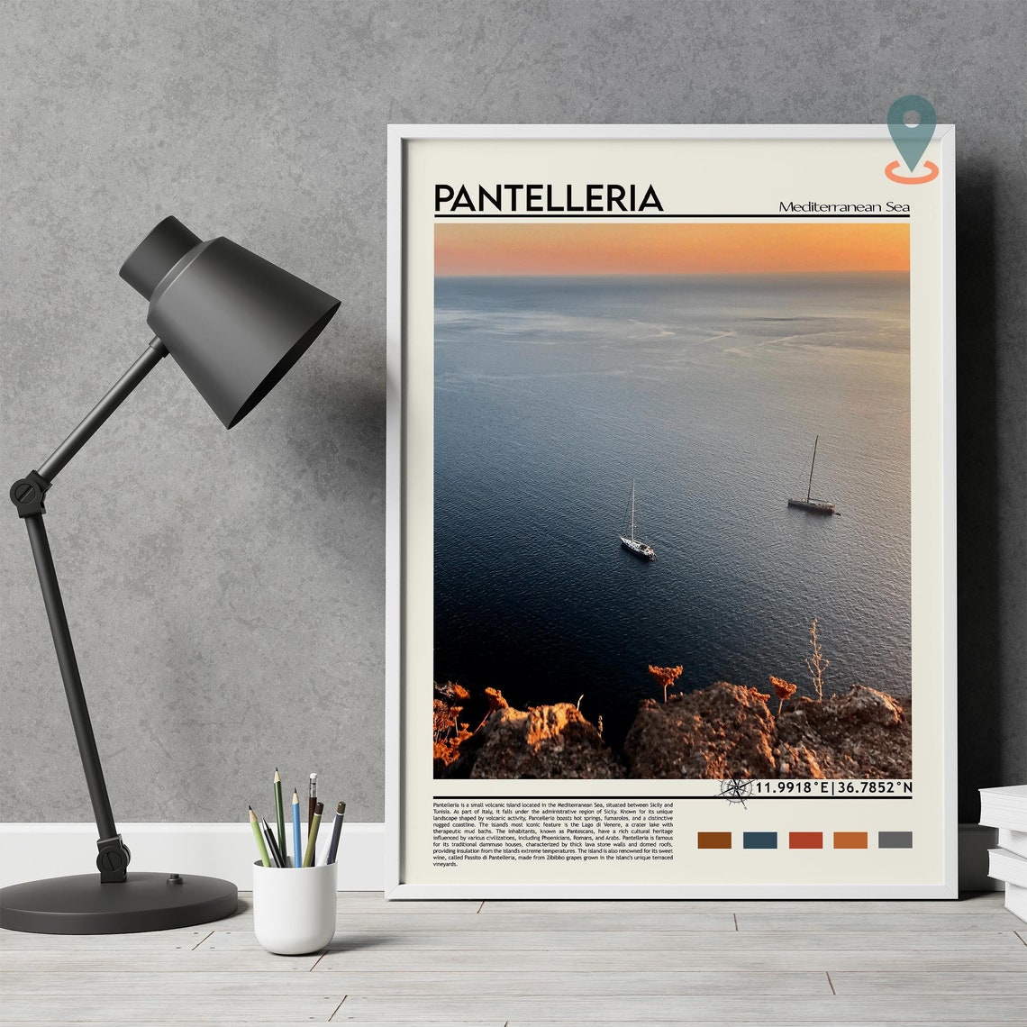 Pantelleria Print Pantelleria Wall Art Pantelleria Poster Pantelleria Photo Pantelleria Poster Print Pantelleria Mediterranean Poster - Image 4