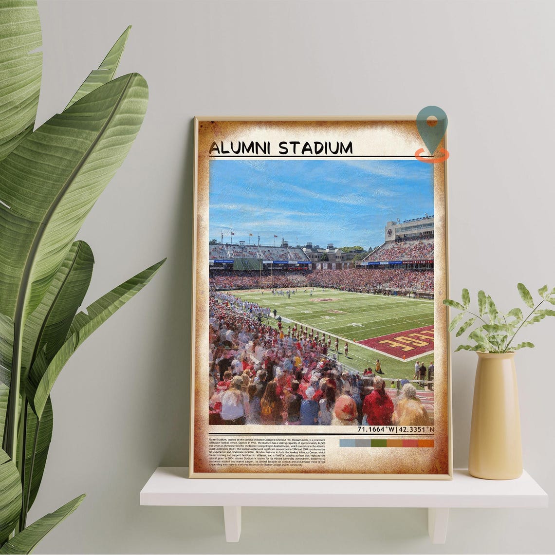 Alumni Stadium Print Alumni Stadium Wall Art Alumni Stadium Poster Alumni Stadium Photo Alumni Stadium Dorm Art Alumni Stadium Boston - Image 5