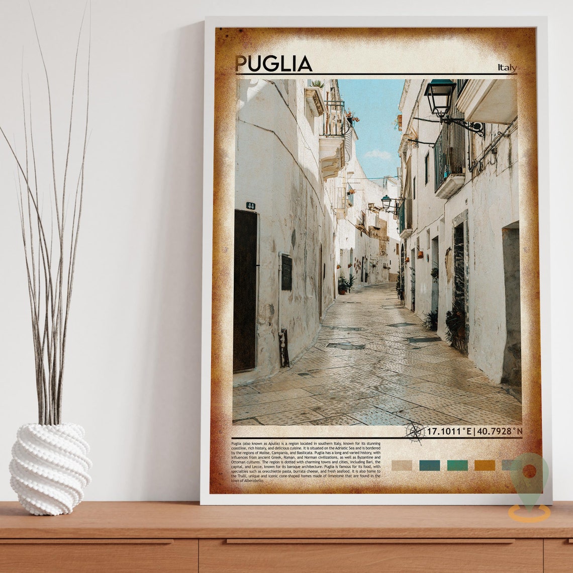 Puglia Print Puglia Poster Puglia Wall Art Puglia Travel Print Puglia Art Print Puglia Artwork Puglia Photo Italy Print - Image 4