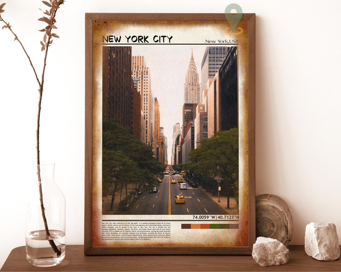 New York Print New York Art New York Poster New York Photo New York Poster Print New York Painting New York Travel Poster New York - Image 5