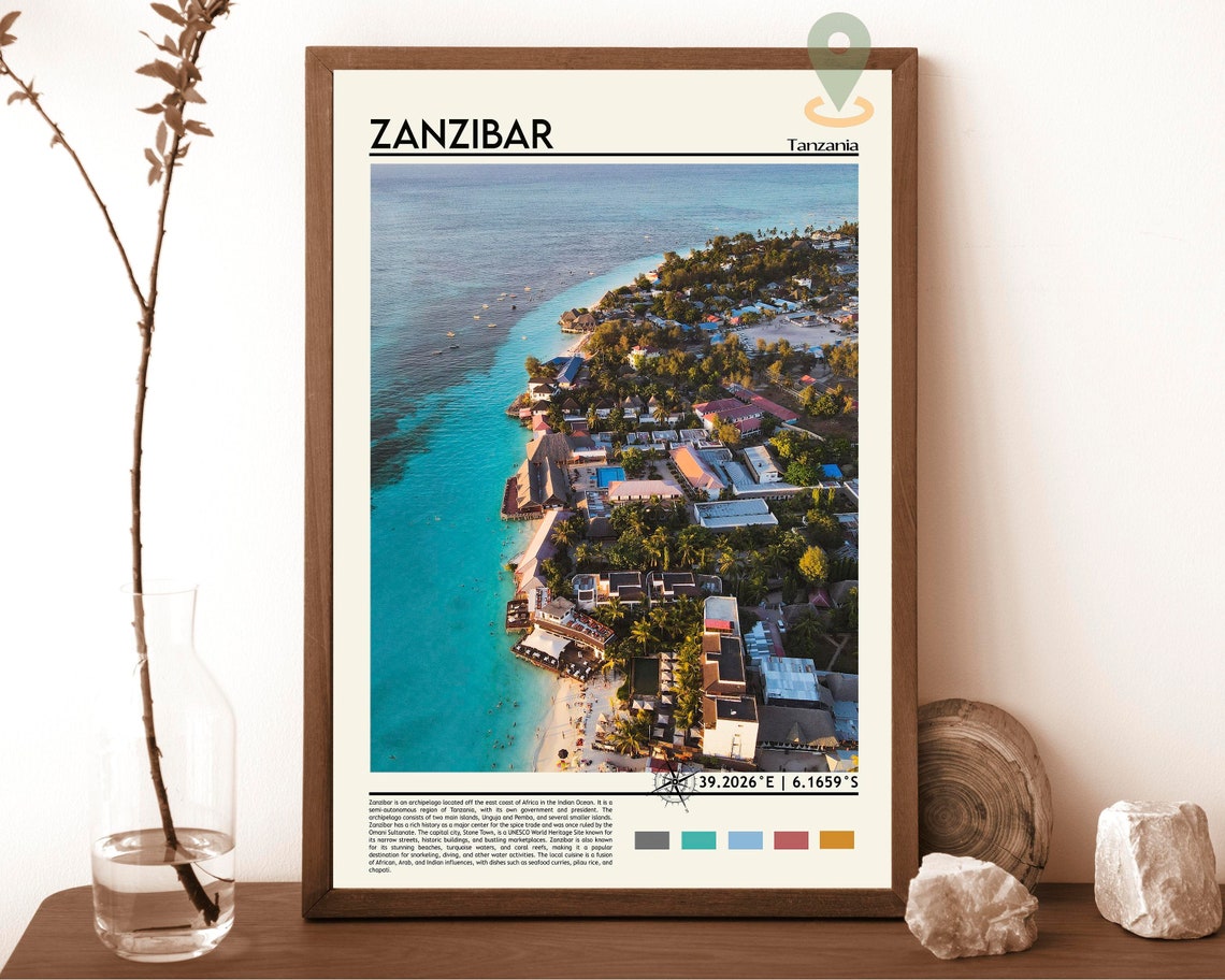 Zanzibar Print Zanzibar Poster Zanzibar Wall Art Zanzibar Travel Zanzibar Art Print Zanzibar Artwork Zanzibar Photo Zanzibar Tanzania