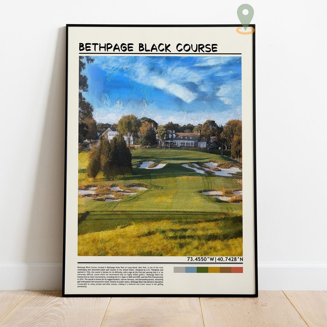 Bethpage Black Course Long Island Golf Championship Fairway Poster - Image 4