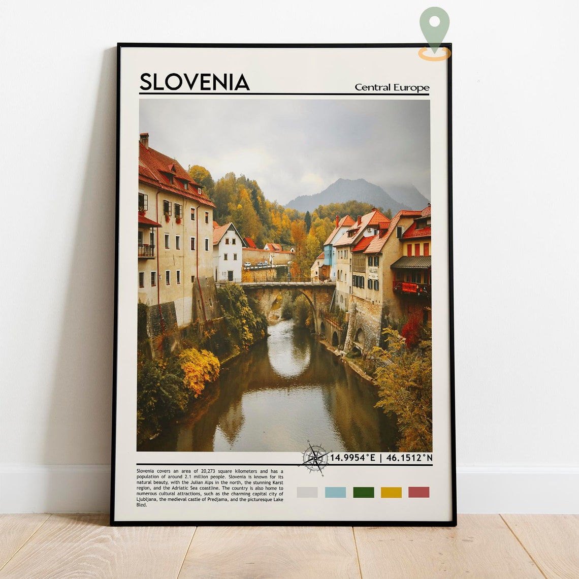 Slovenia Print Slovenia Photo Slovenia Poster Slovenia Painting Slovenia Artwork Slovenia City Ljubljana Poster Slovenia Wall Art - Image 5