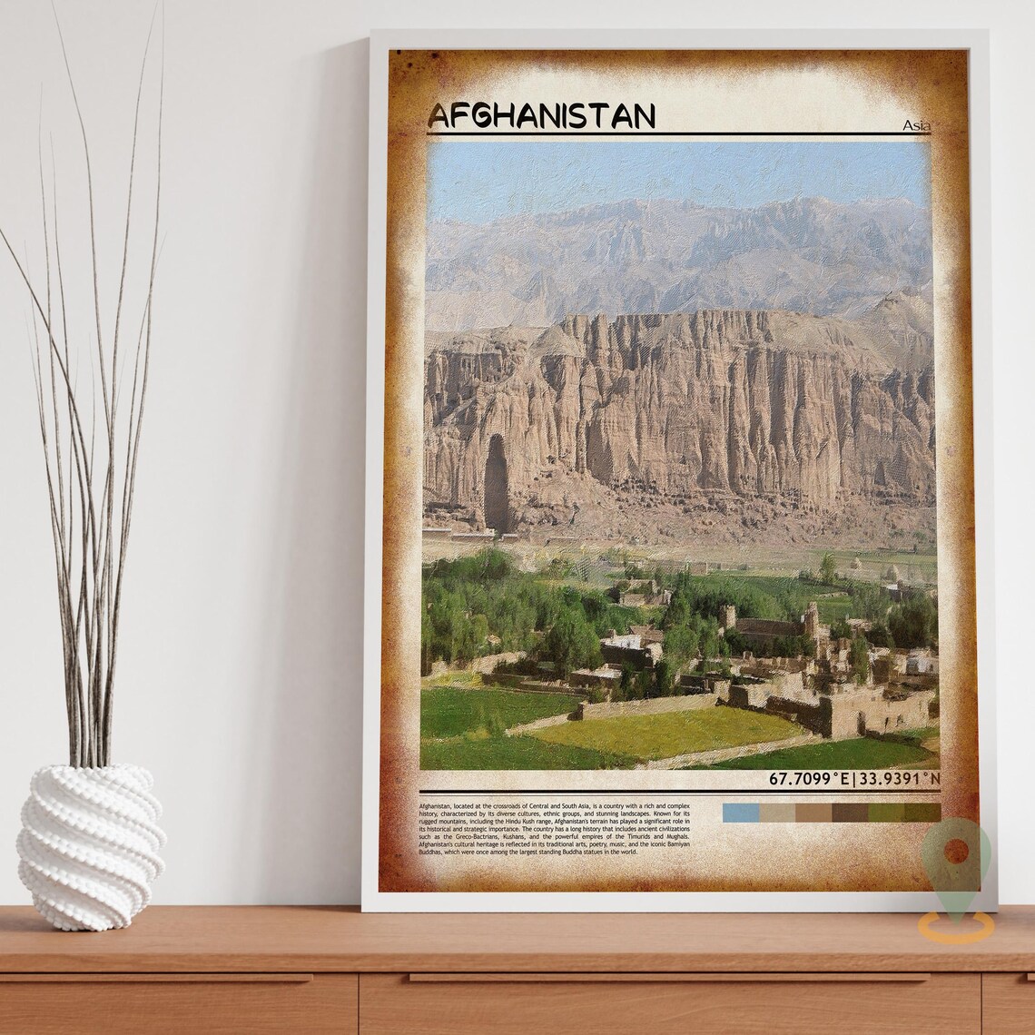 Afghanistan Print Vintage Poster Afghanistan Wall Art Afghanistan Poster Afghanistan Photo Afghanistan Poster Print Kabul Poster - Image 3