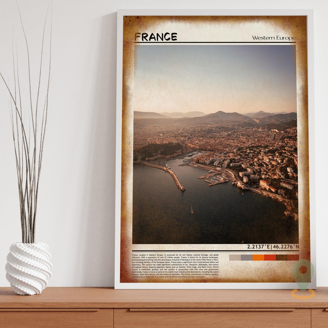 France Art France Artwork France Map France Photo France Poster France Print France Travel France Painting France Wall Art - Image 3