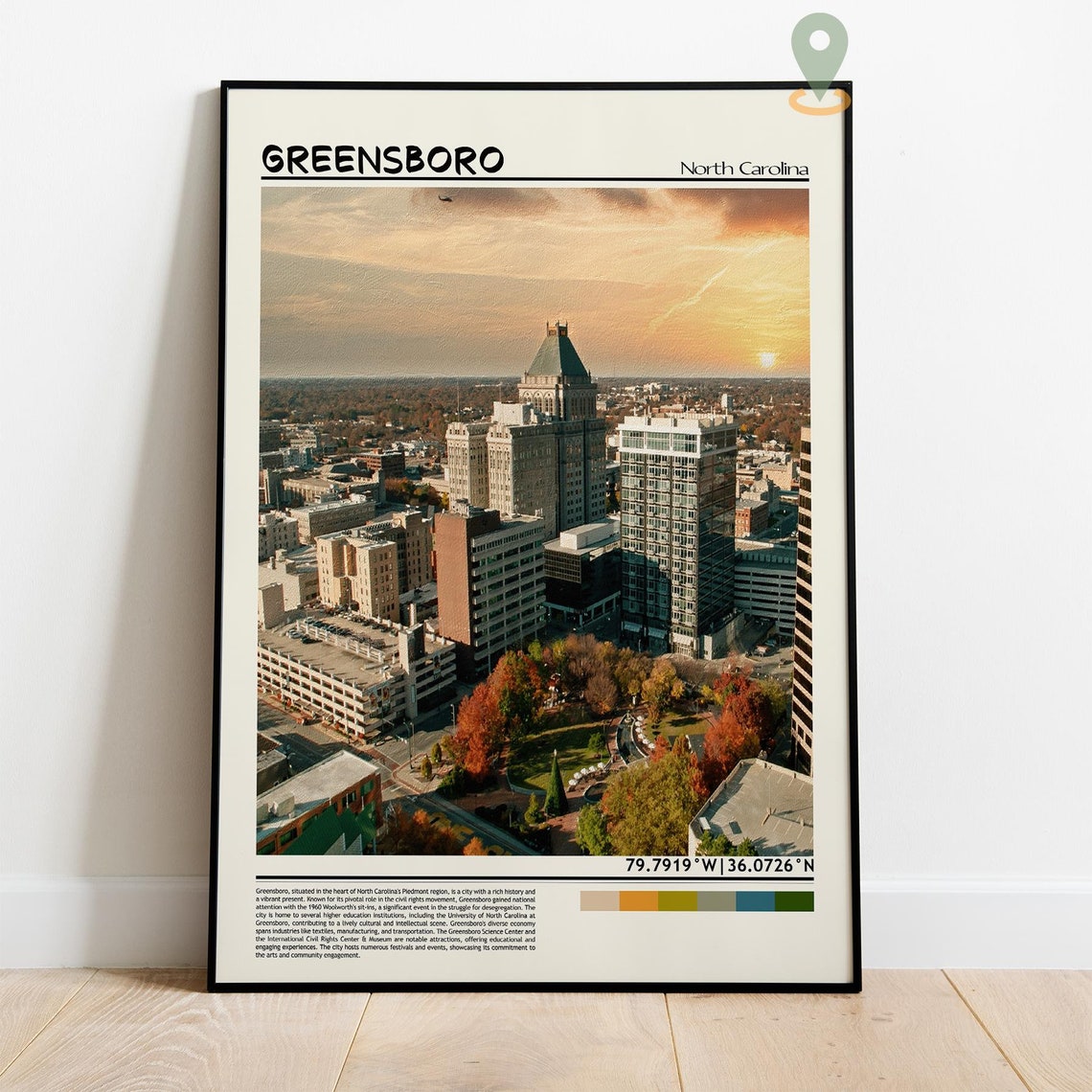 Greensboro Art Greensboro Artwork Greensboro Map Greensboro Photo Greensboro Poster Greensboro Print Greensboro North Carolina Art - Image 4