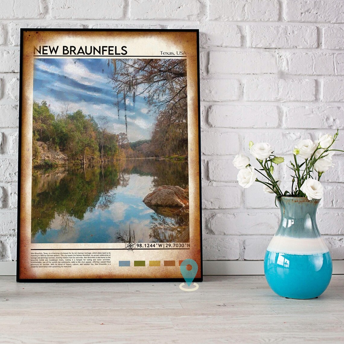 New Braunfels Print New Braunfels Wall Art New Braunfels Poster New Braunfels Photo New Braunfels Poster Print New Braunfels Texas - Image 4