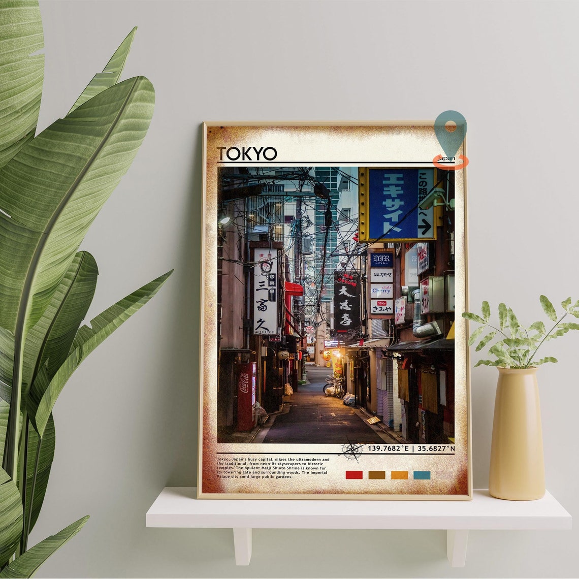 Tokyo Print Vintage Poster Tokyo Wall Art Tokyo Poster Tokyo Photo Tokyo Poster Print Tokyo Wall Dcor Japan Poster Tokyo Cityscape - Image 2