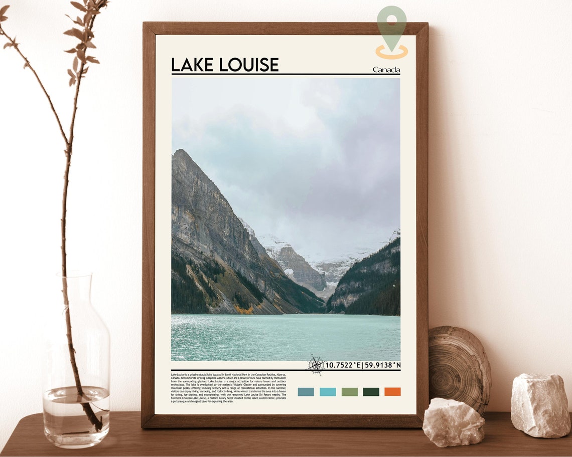 Lake Louise Print Lake Louise Wall Art Lake Louise Poster Lake Louise Photo Lake Louise Poster Print Lake Louise Canada Poster