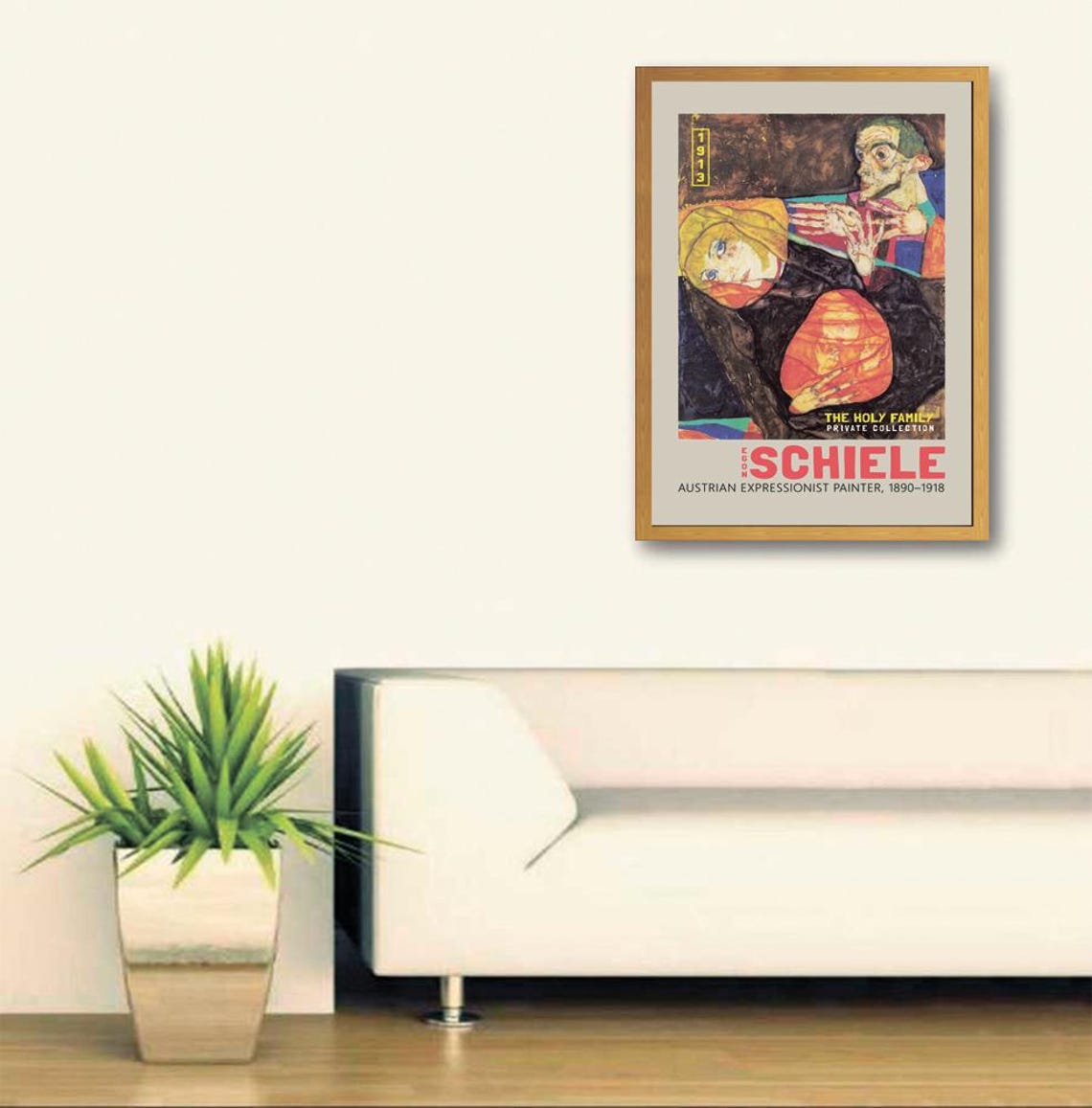 Egon Schiele The Holy Family Print Schiele Poster Paintings Of Holy Family Schiele Painting Heilige Familie Family In Art - Image 2