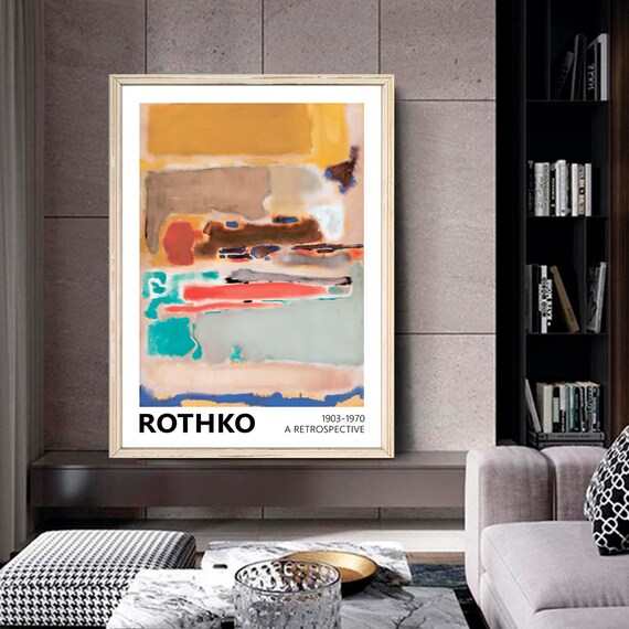 Mark Rothko Colorful Abstract Expressionist Retrospective Poster