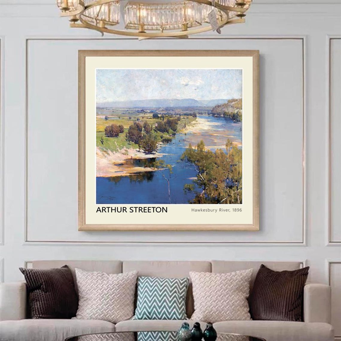 Arthur Streeton Hawkesbury River 1896 Australian Landscape Print