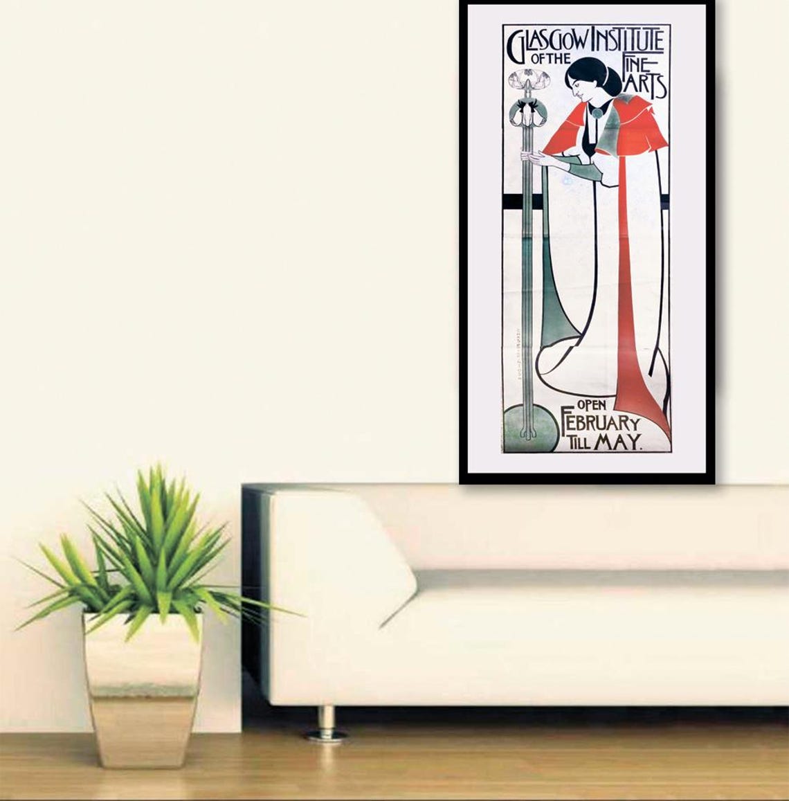 Charles Rennie Mackintosh Moderne Maharajah Print Mackintosh Painting Art Nouveau Woman Print Scottish Art Nouveau Poster - Image 3