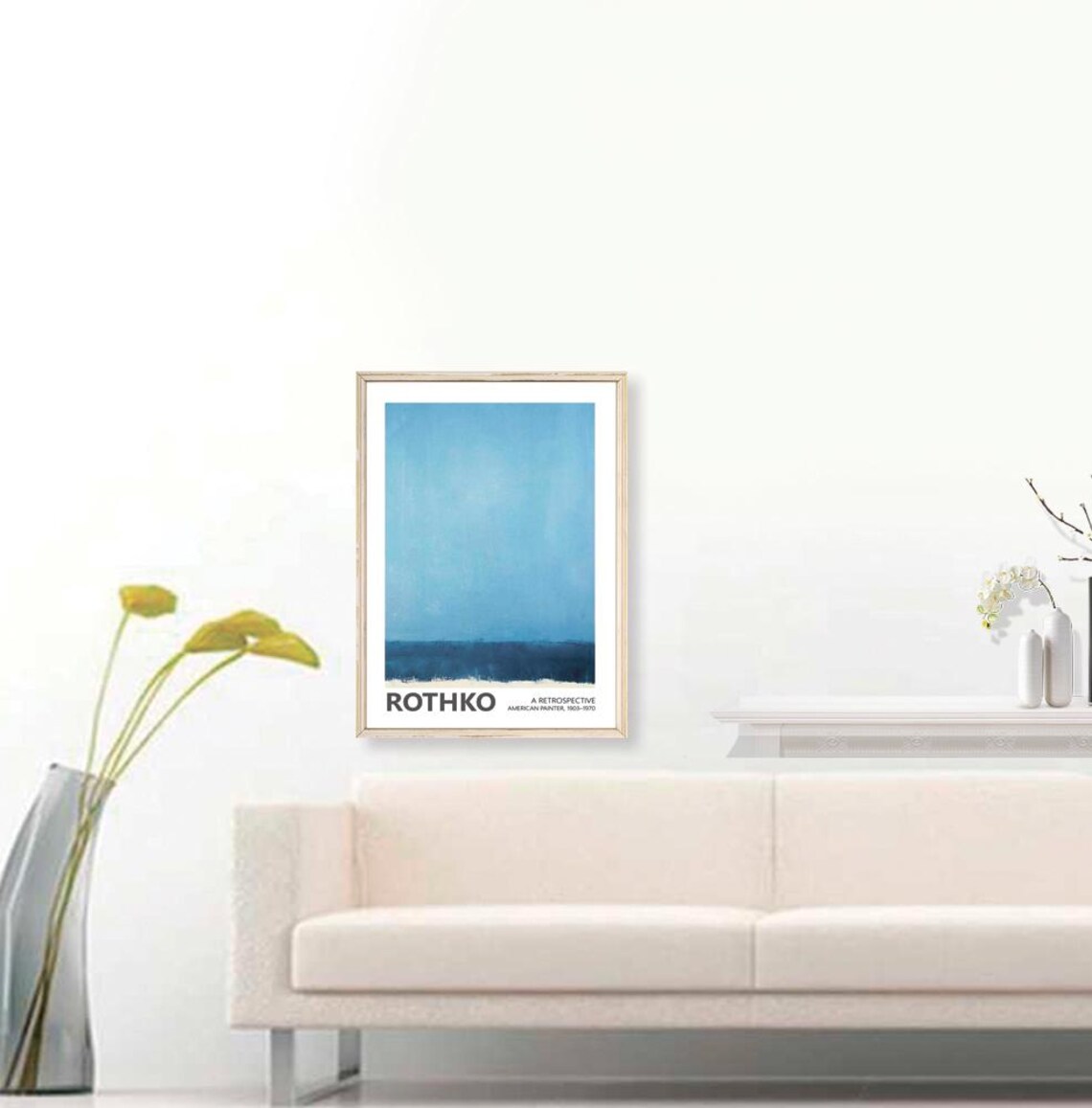 Mark Rothko Blue Exhibition Poster, Minimalist Art Print - Image 2