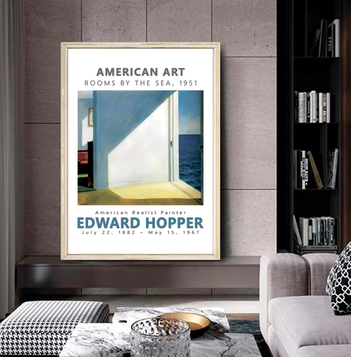 Edward Hopper Rooms By The Sea 1951 Coastal Interior Art Poster - Image 2