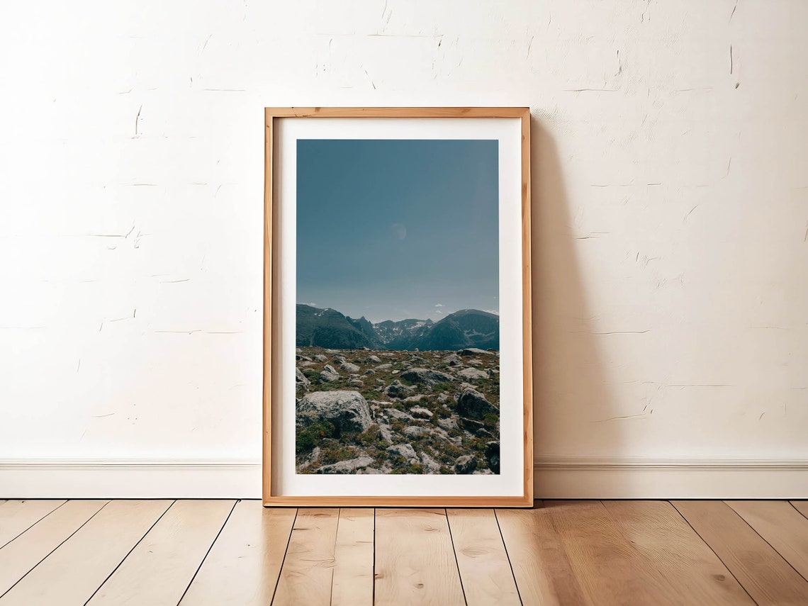 Colorado Rocky Mountain Landscape Photo Rustic Travel Art Poster