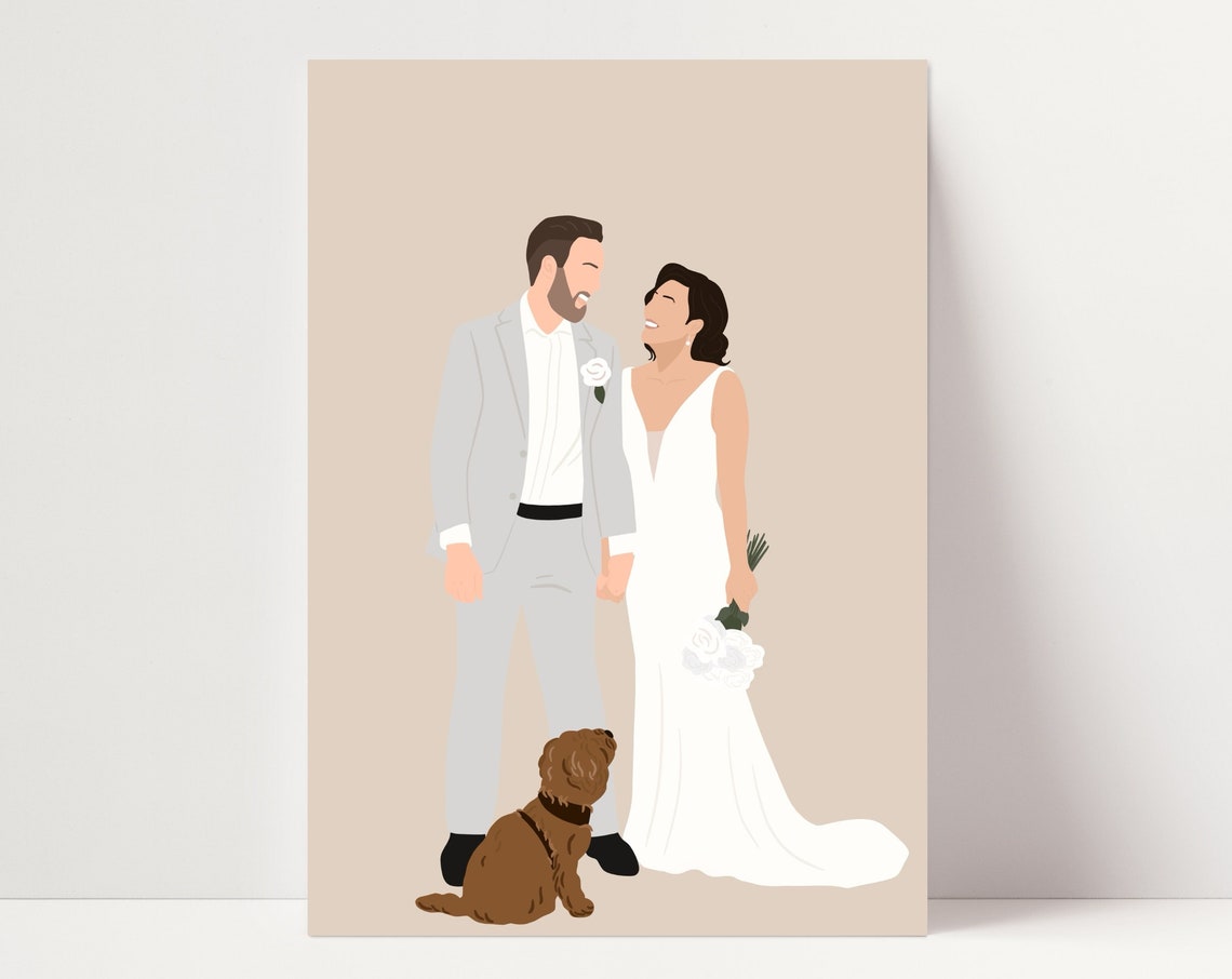 Custom Drawing Personalised Gifts House Warming Gift Family Portrait Personalised Portrait Fathers Day