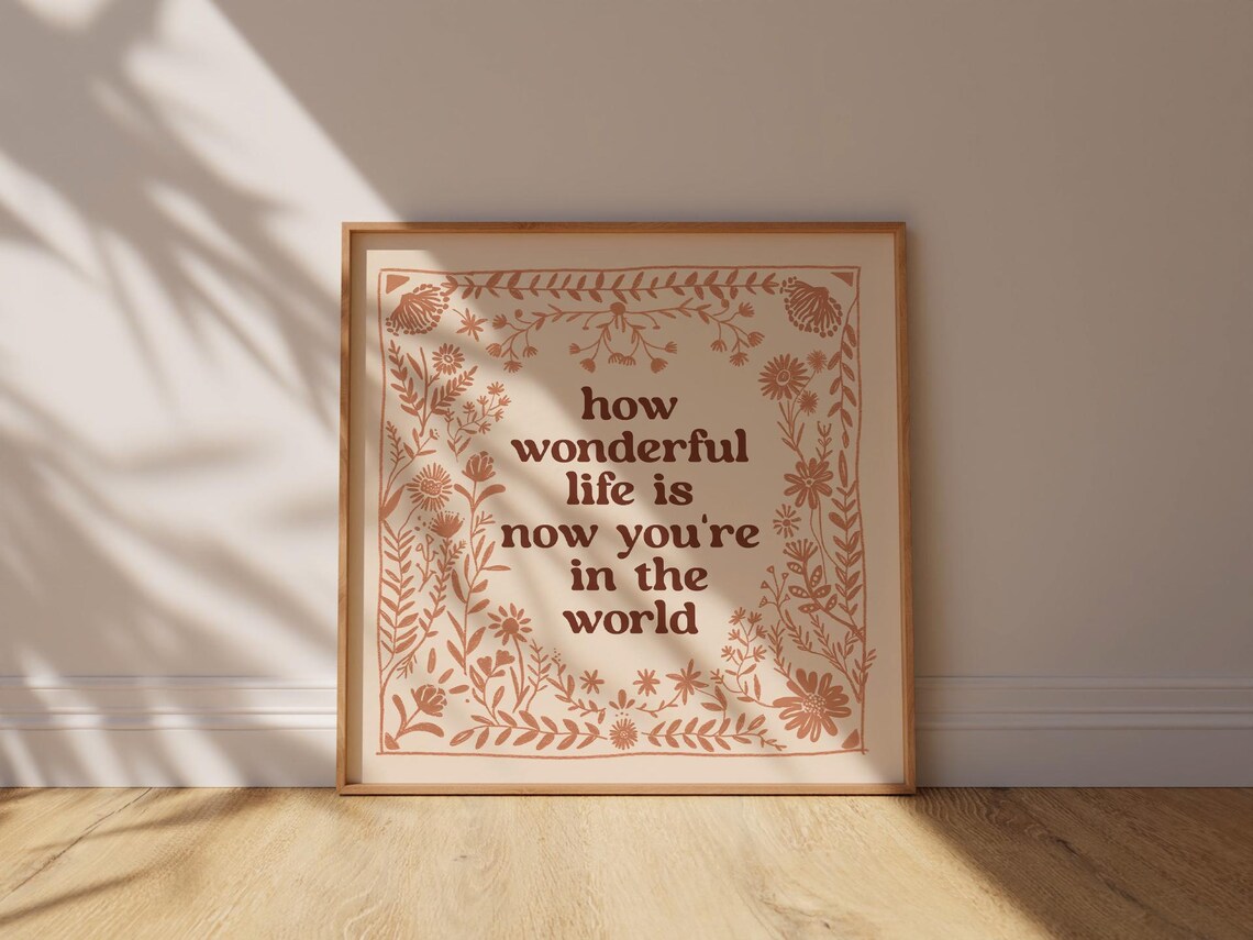 Scandinavian Floral Nursery Art Print for Girls - Image 2