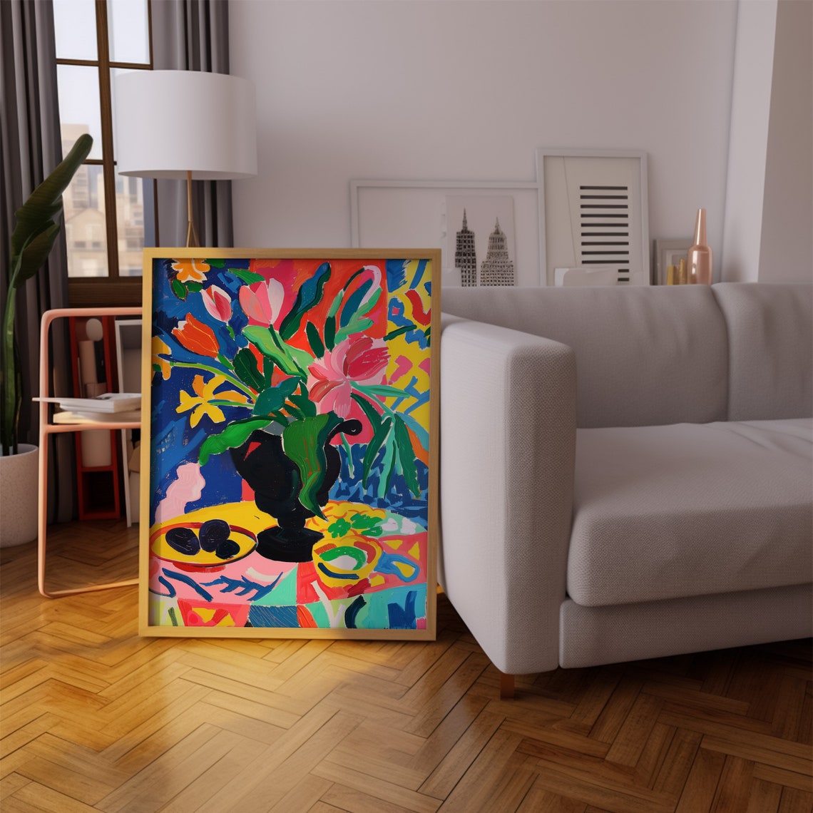 Matisse Print Vase Poster Mid Century Wall Art Exhibition Decor Landscape Art Inspired By Matisse - Image 4