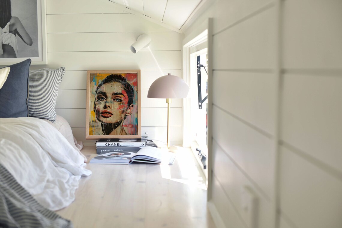 Abstract Colorful Graffiti Style Woman Face Portrait Art Poster - Image 3