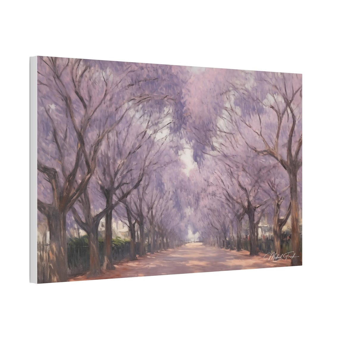 Blooming Jacaranda Avenue Spring Purple Trees Path Art Poster - Image 5