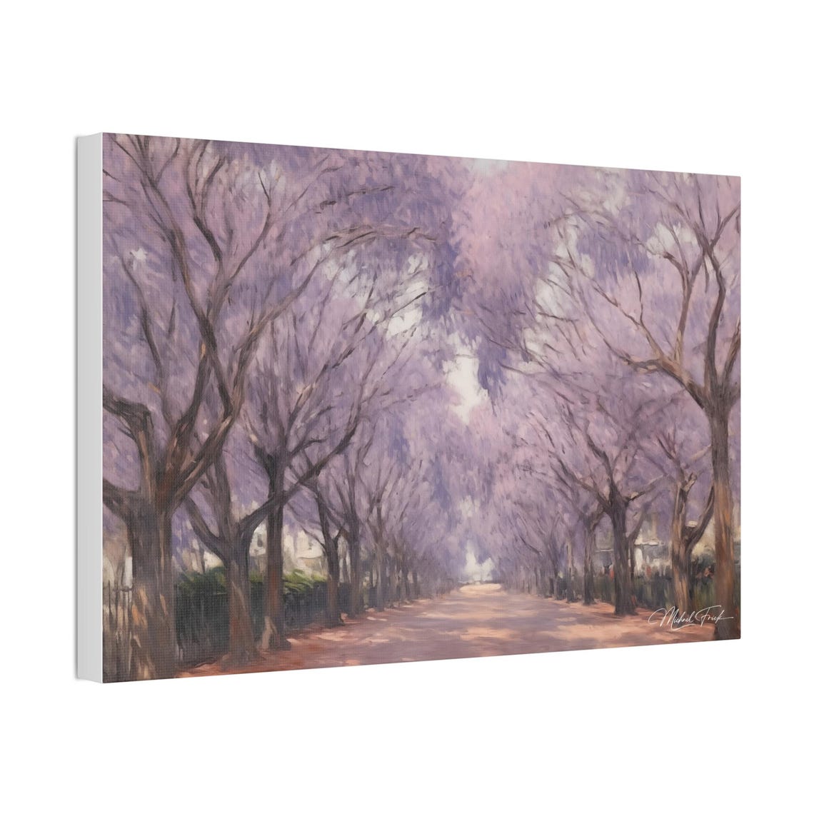 Blooming Jacaranda Avenue Spring Purple Trees Path Art Poster - Image 4