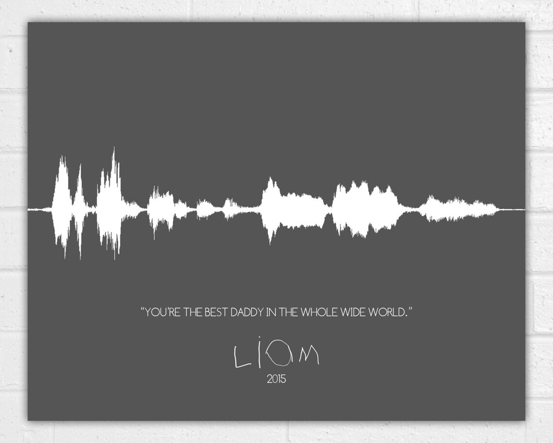 Custom Sound Wave Voice Wave Personalized Art Print