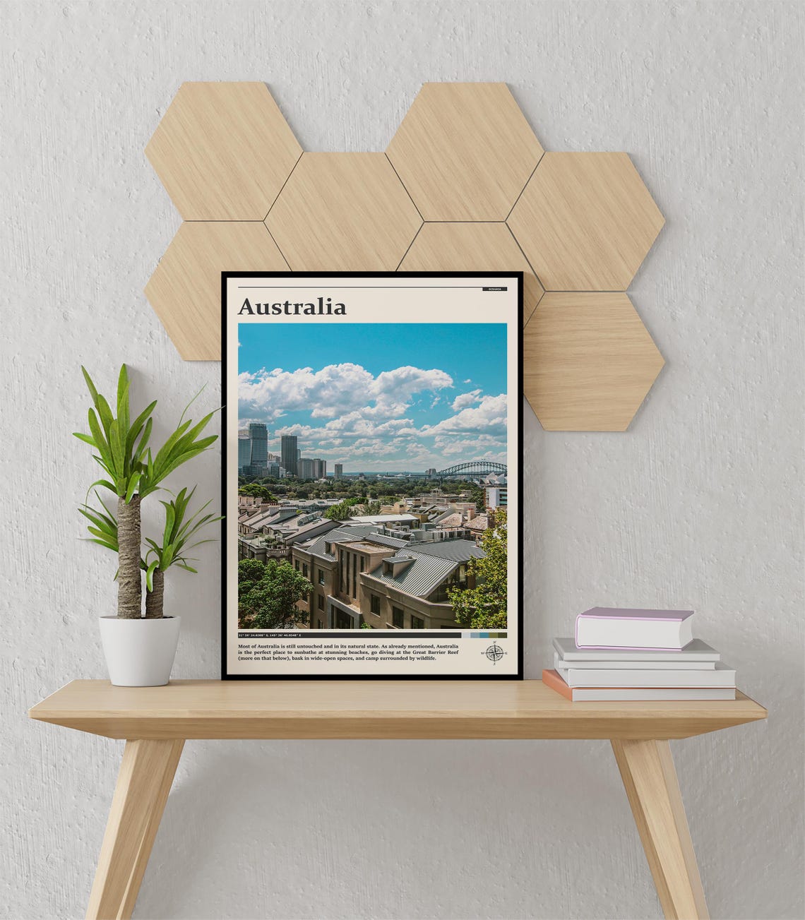 Australia Sydney Harbour Bridge Skyline Cityscape Travel Poster - Image 2