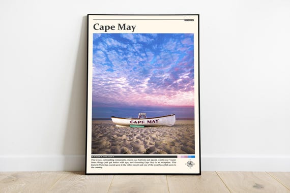 Travel Photography Cape May Print Cape May Wall Art Cape May Poster Cape May Photo Cape May Poster Print New Jersey Cape May