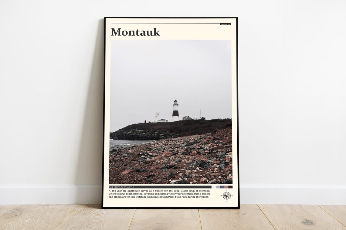 Travel Photography Montauk Print Montauk Wall Art Montauk Poster Montauk Photo Montauk Poster Print New York Montauk Wall Decor