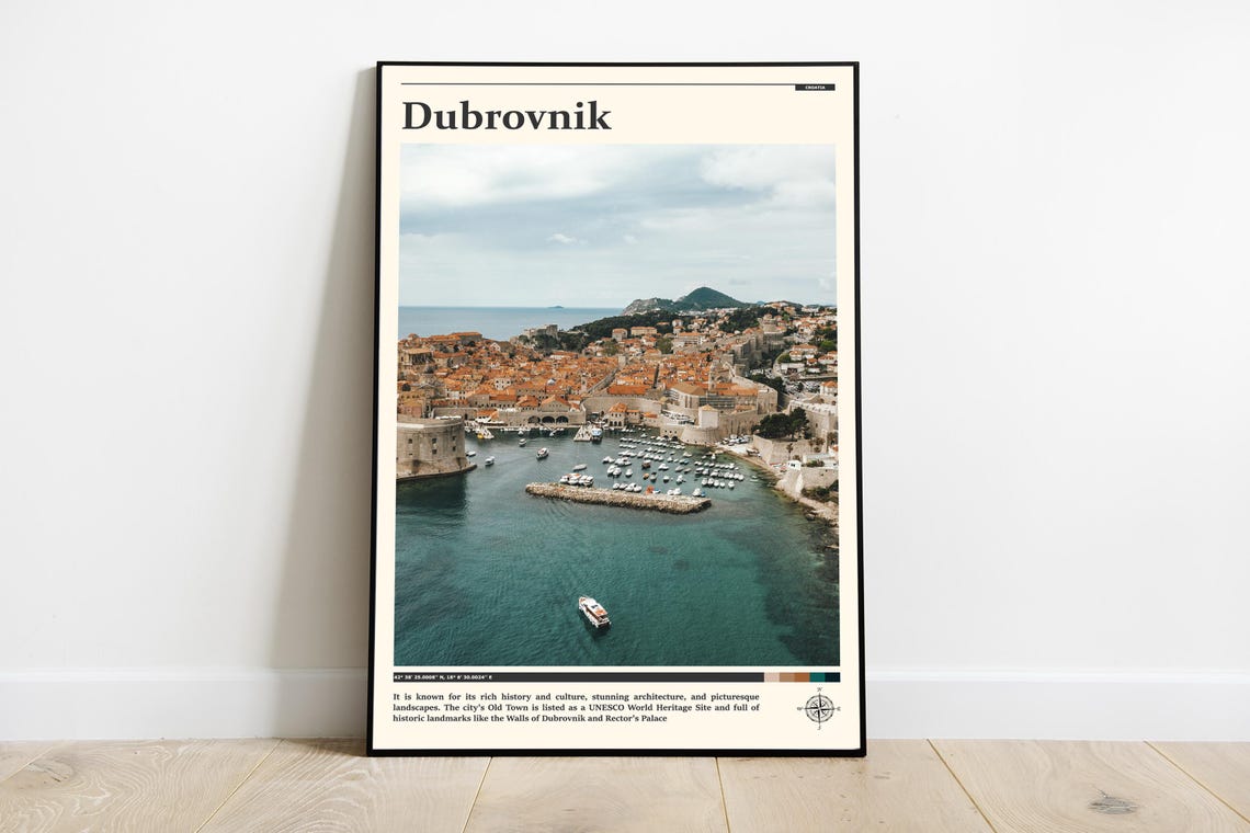 Travel Photography Dubrovnik Print Dubrovnik Wall Art Dubrovnik Poster Dubrovnik Photo Dubrovnik Poster Print Croatia Dubrovnik